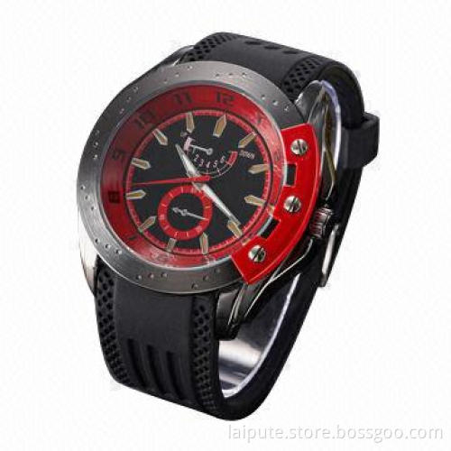 Men's sport watch, fashionable silicone advertising watch